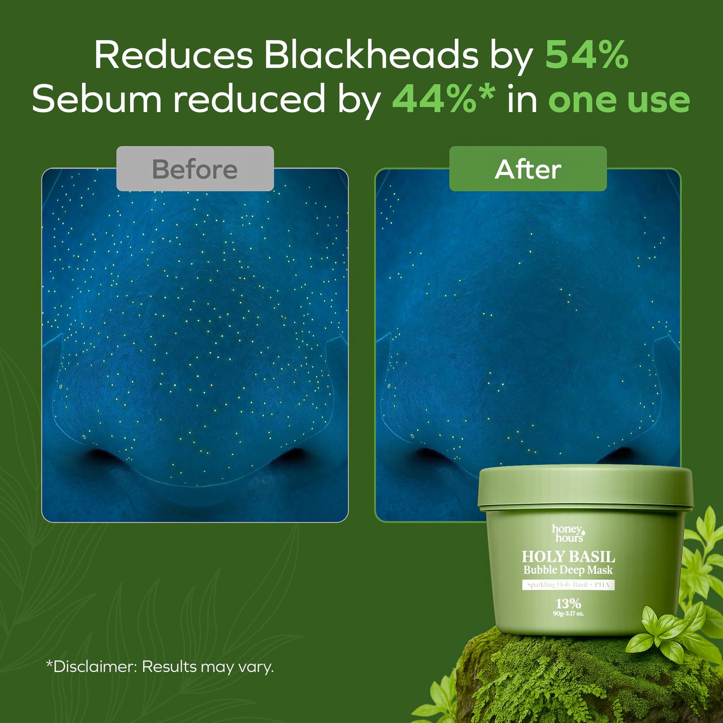 HoneyHours™ Holy Basil Bubble Mask