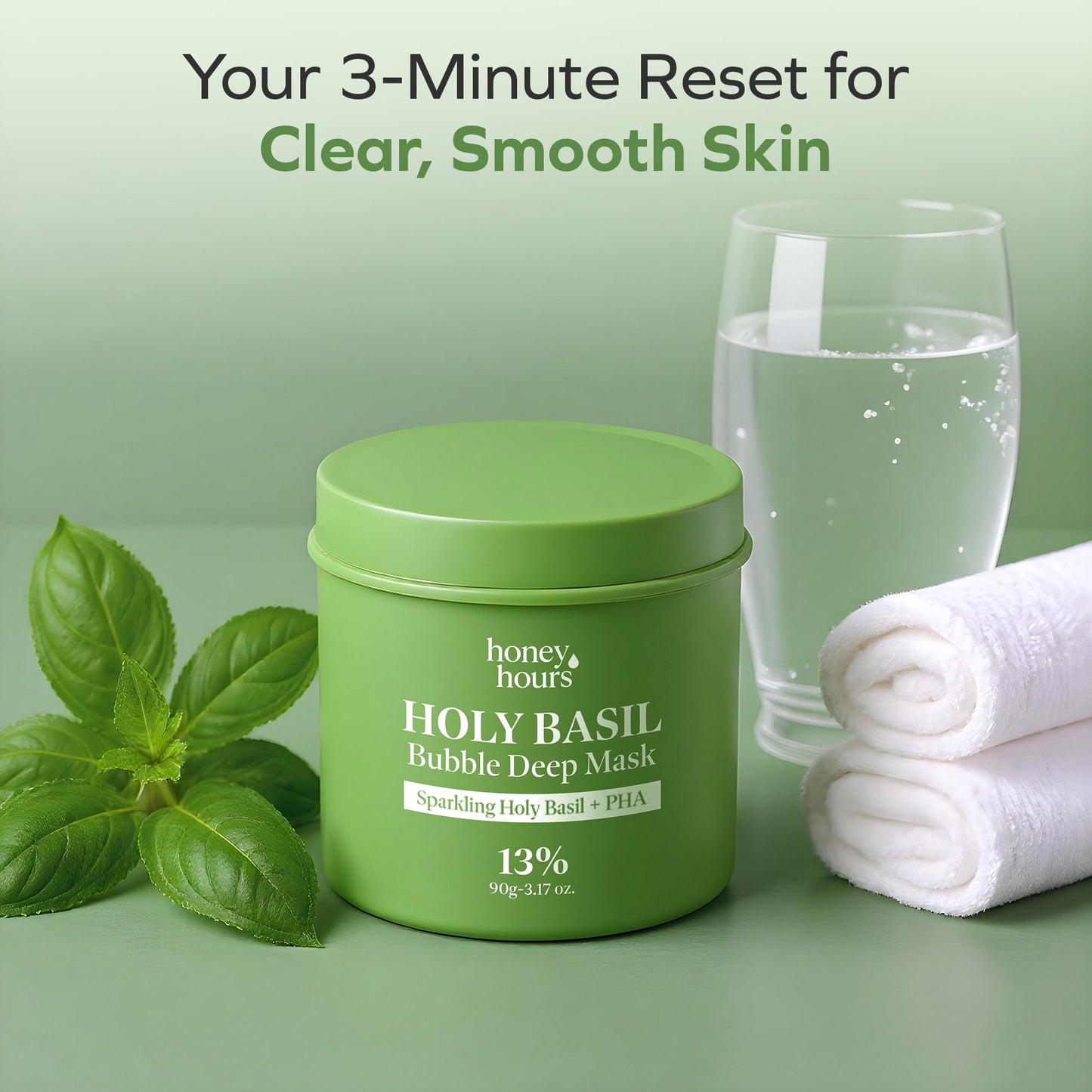 HoneyHours™ Holy Basil Bubble Mask