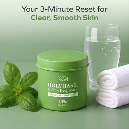 HoneyHours™ Holy Basil Bubble Mask