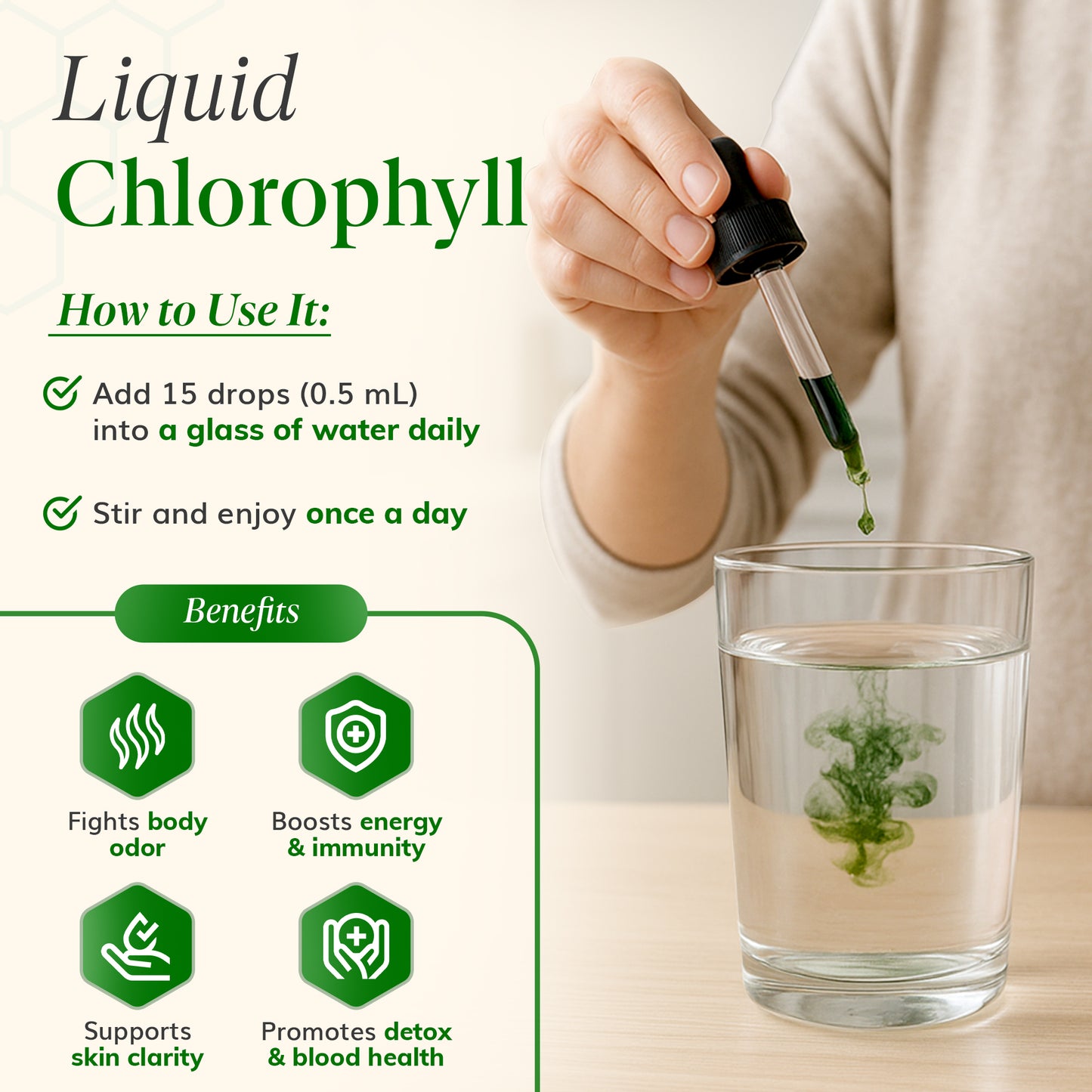 HoneyHours™ Liquid Chlorophyll Drops