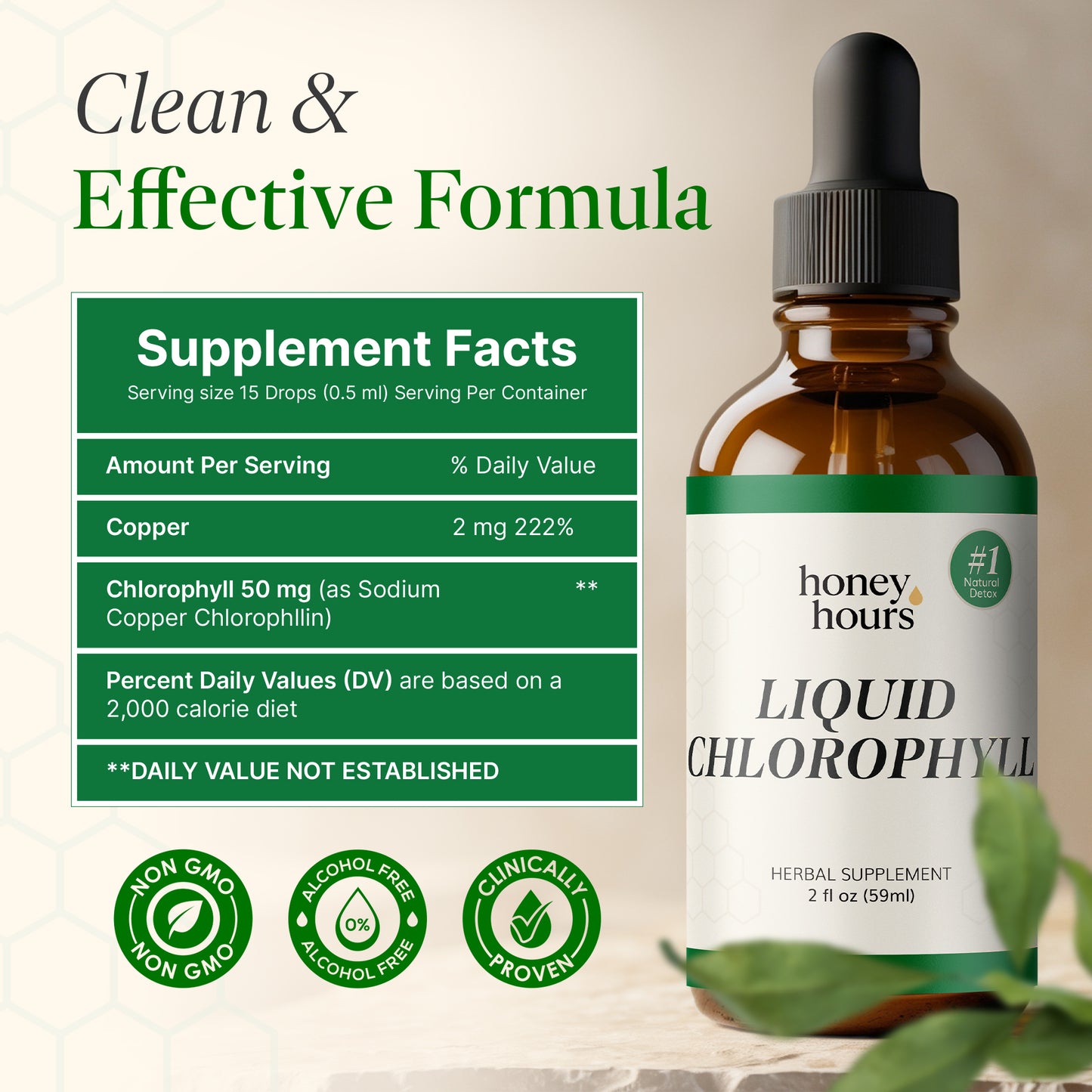 HoneyHours™ Liquid Chlorophyll Drops