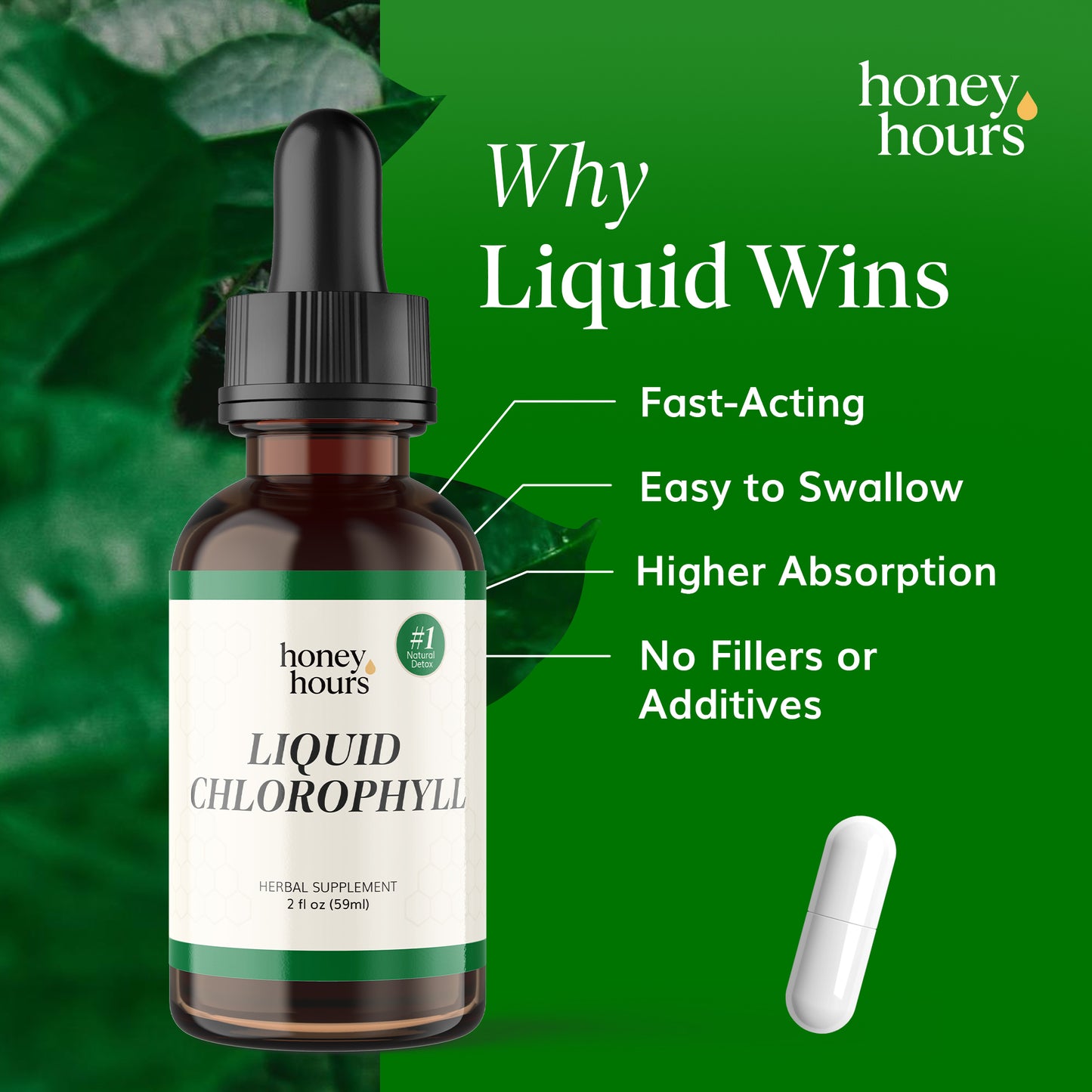 HoneyHours™ Liquid Chlorophyll Drops