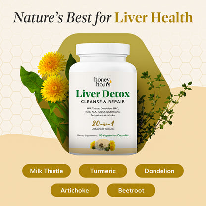 HoneyHours™ Liver Detox – 20-in-1 Cleanse & Repair Formula