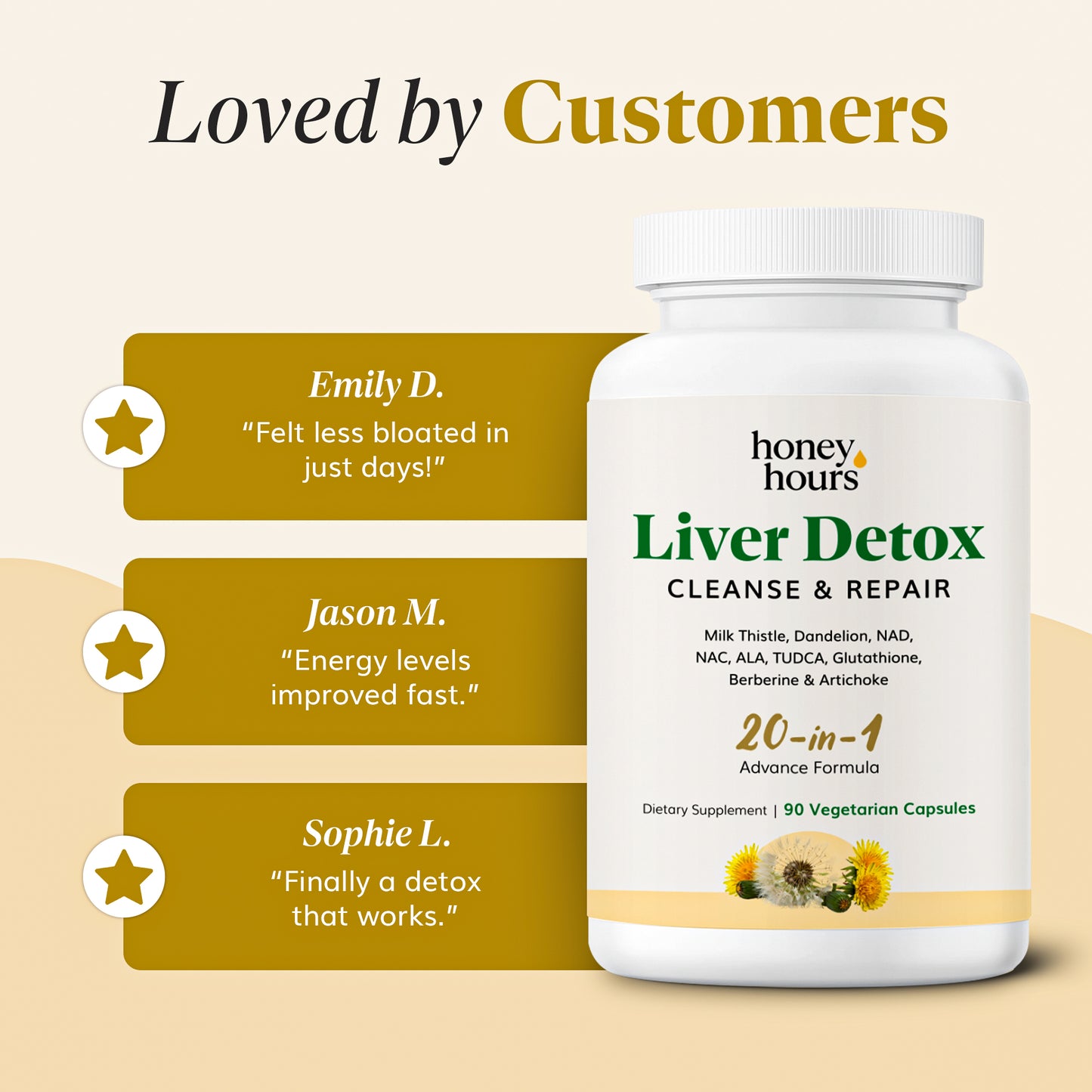 HoneyHours™ Liver Detox – 20-in-1 Cleanse & Repair Formula